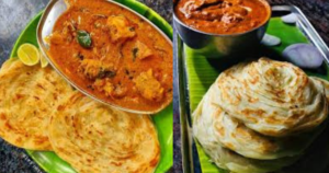 Kerala Parotta and Chicken Curry